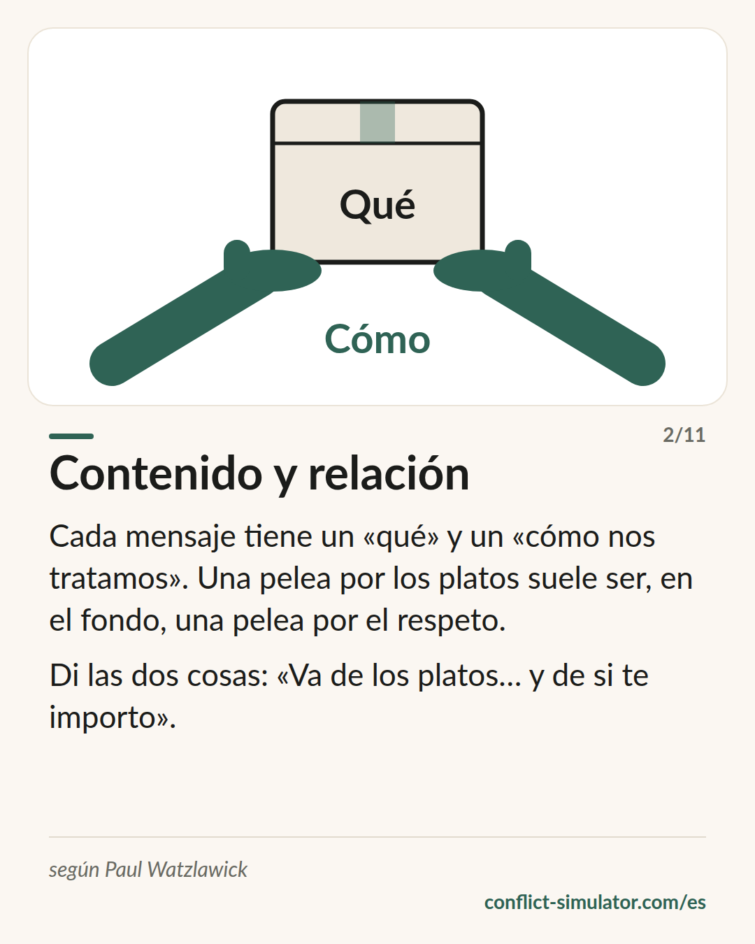 Contenido y relación
